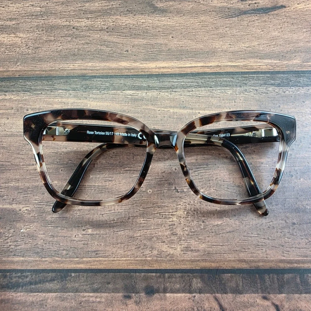 Kirkland Signature Mauna Kea Rose Tortoise Eyeglasses 55-17-145 Made‎ in Italy